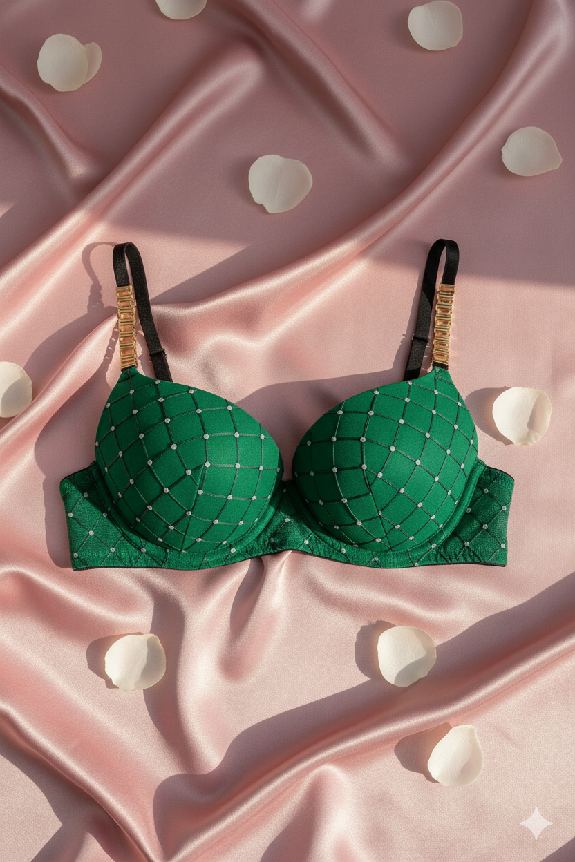 Emerald Allure Padded Underwire Bra