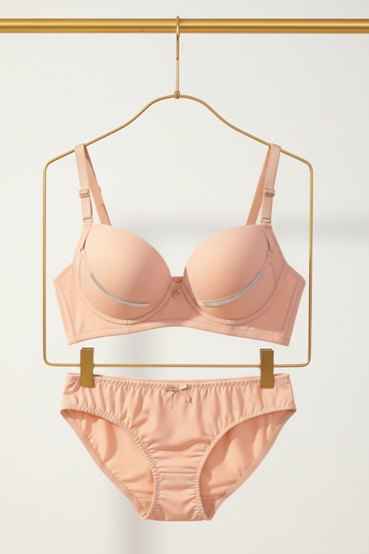 Midnight Sparkle Bra Set